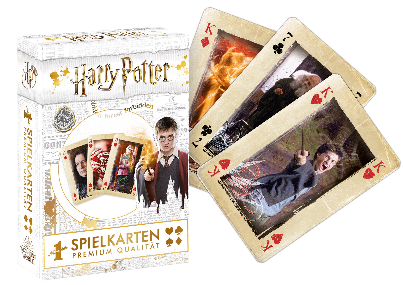 Number 1 Spielkarten Harry Potter gold