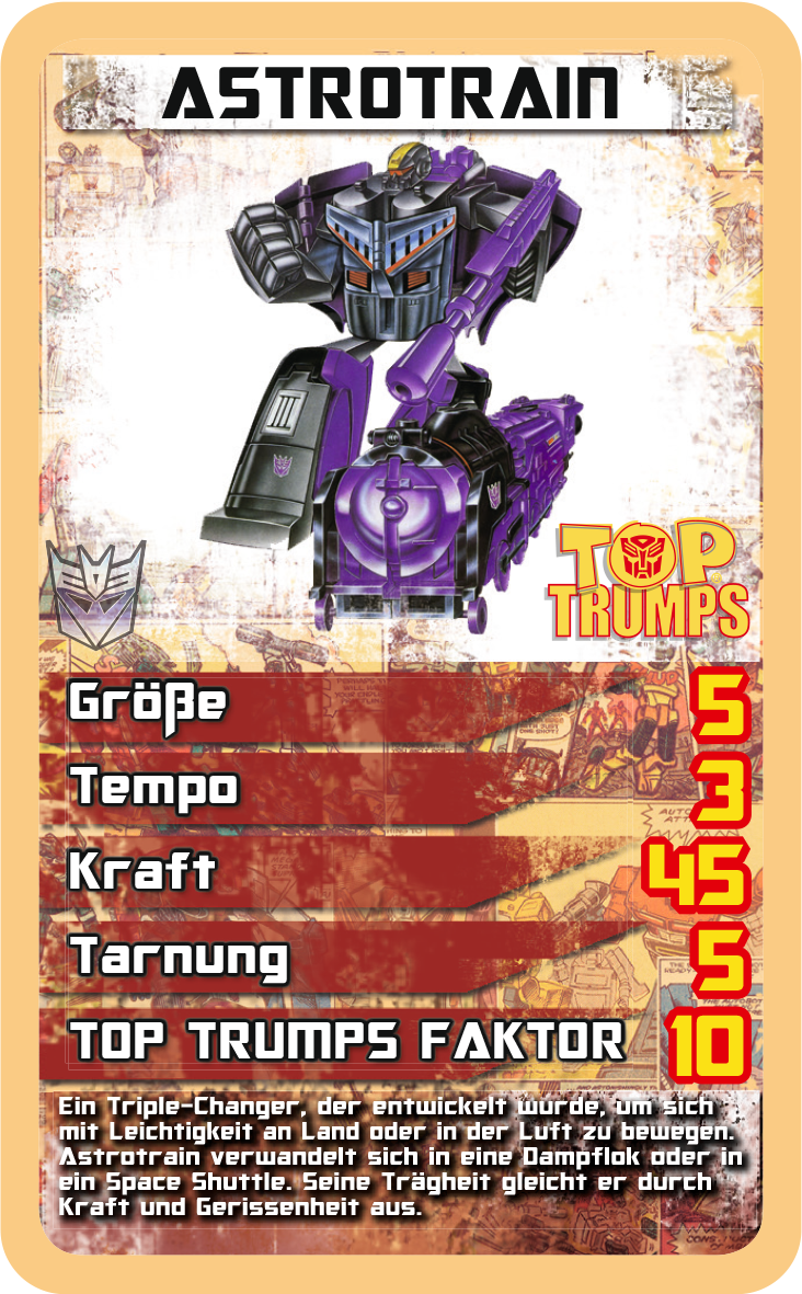 Top Trumps Transformers Retro