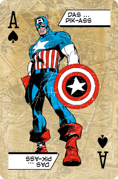 Number 1 Spielkarten Marvel Comics Retro