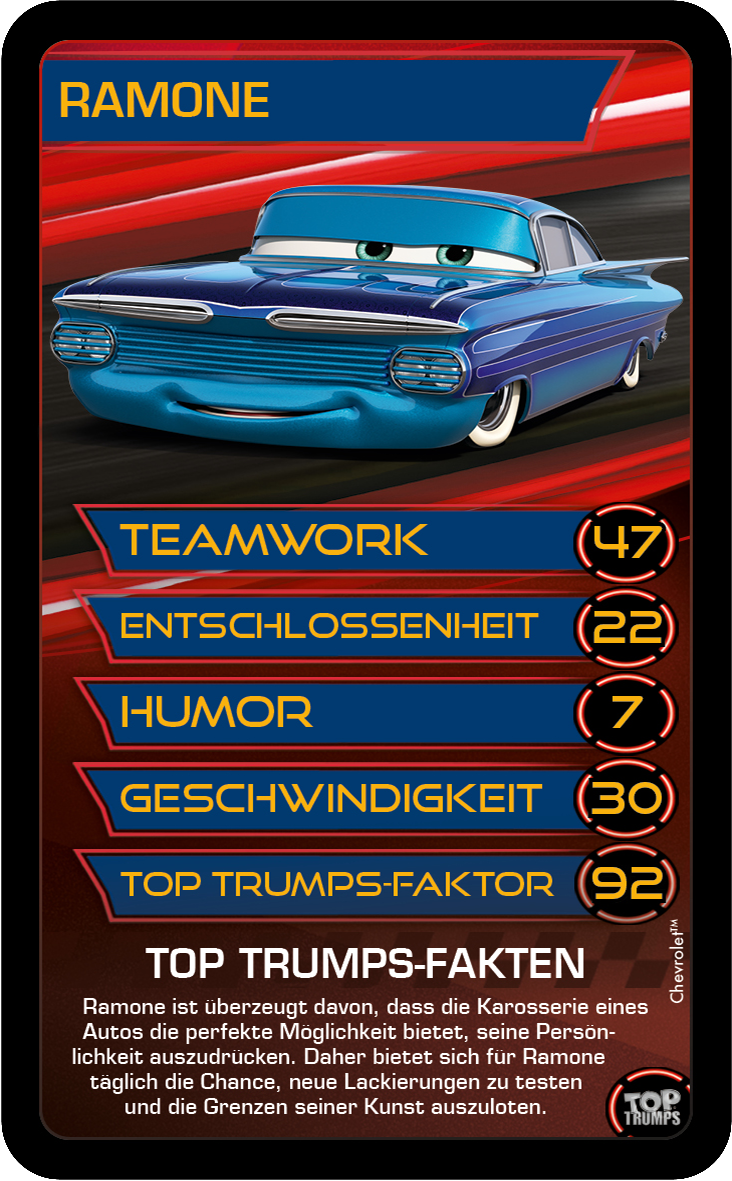 Top Trumps Disney Cars 3