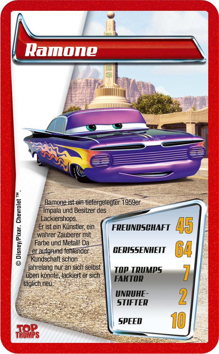 Top Trumps Disney Cars