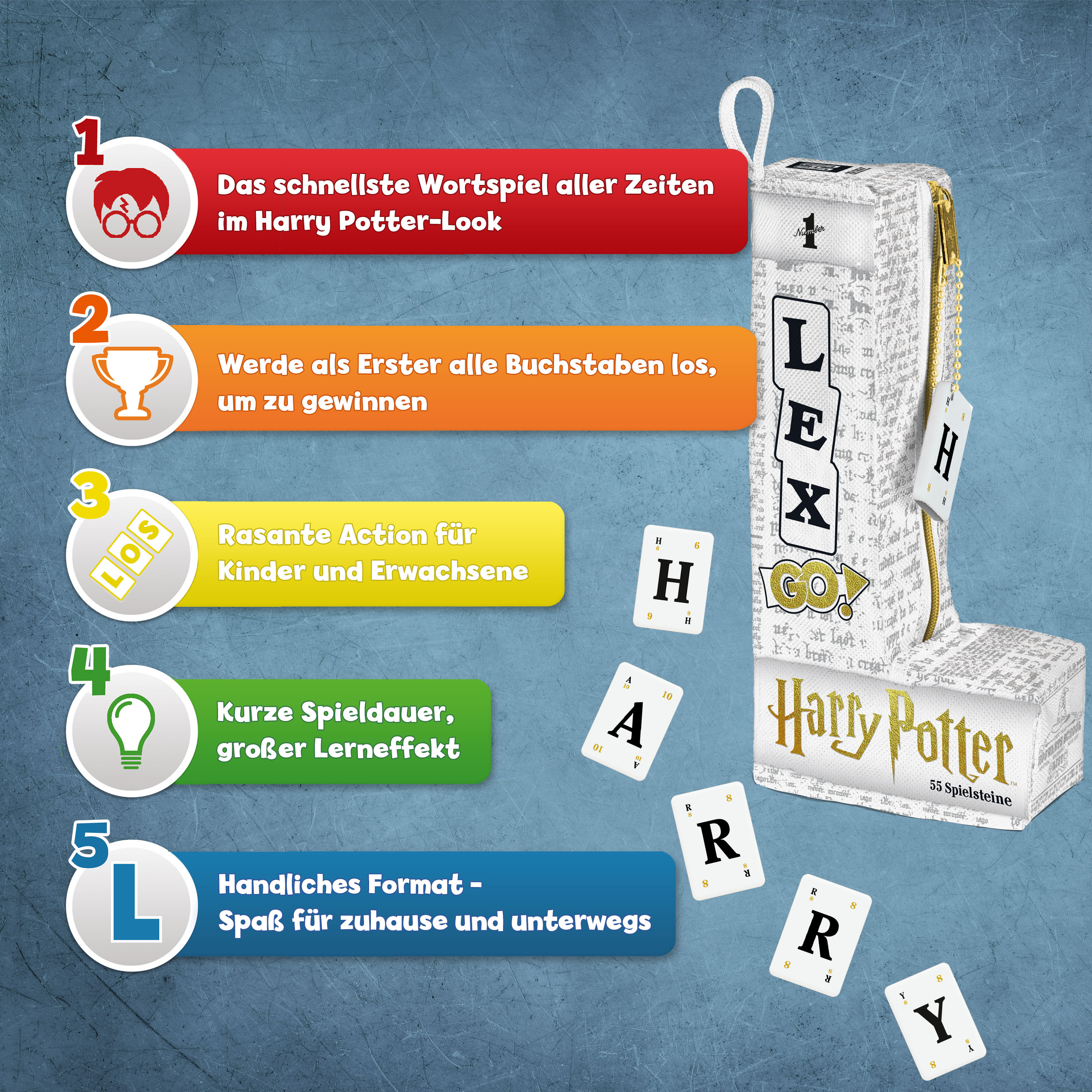 LEX GO! Harry Potter Edition – Das superschnelle Wort-Spiel