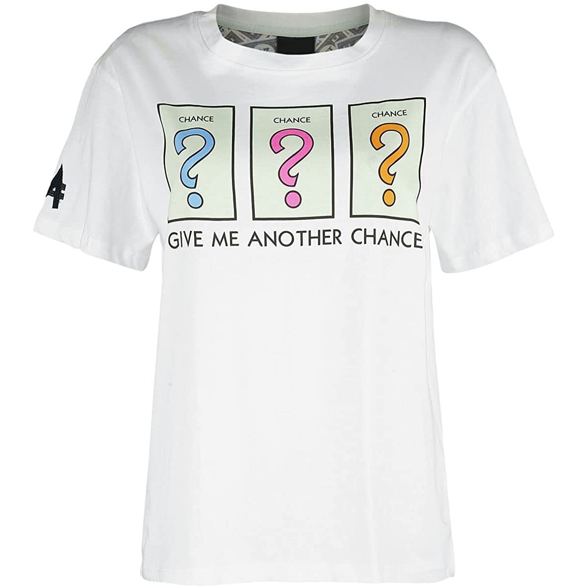 T-Shirt Damen - Monopoly »Give Me Another Chance« (weiß)