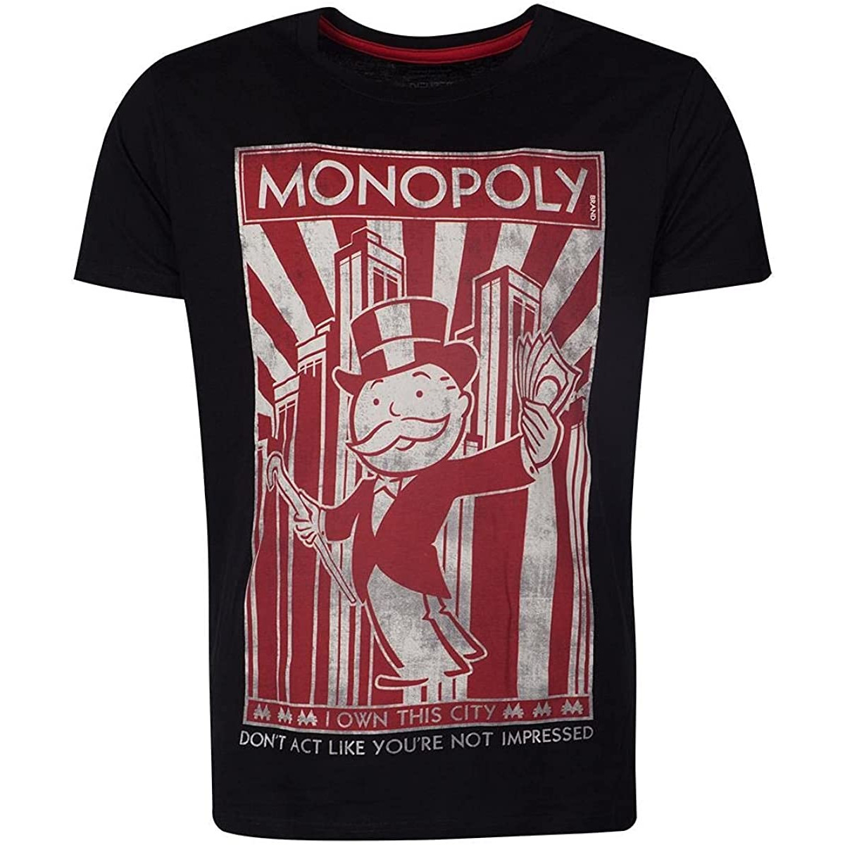 T-Shirt Herren - Monopoly »I Own This City« (schwarz)