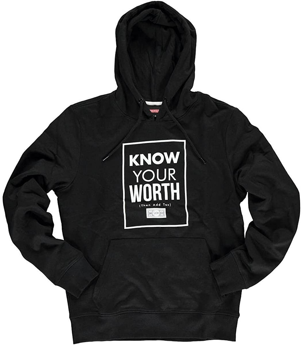 Hoodie Herren - Monopoly »Know Your Worth« (schwarz)