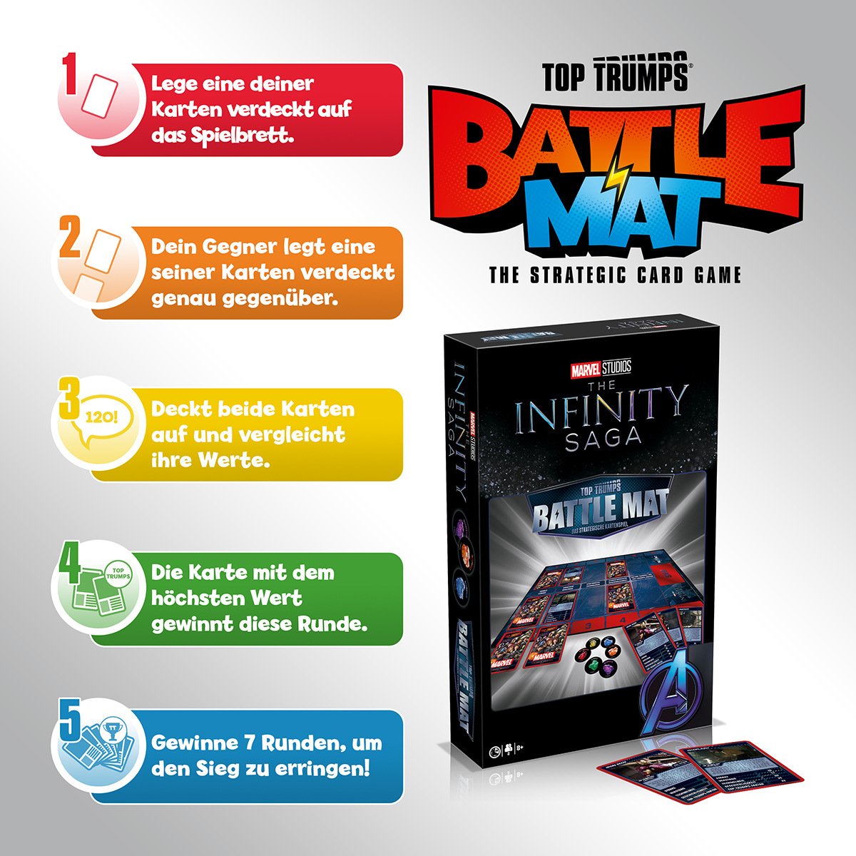 Battle Mat - Marvel + 2 EXTRA Top Trumps