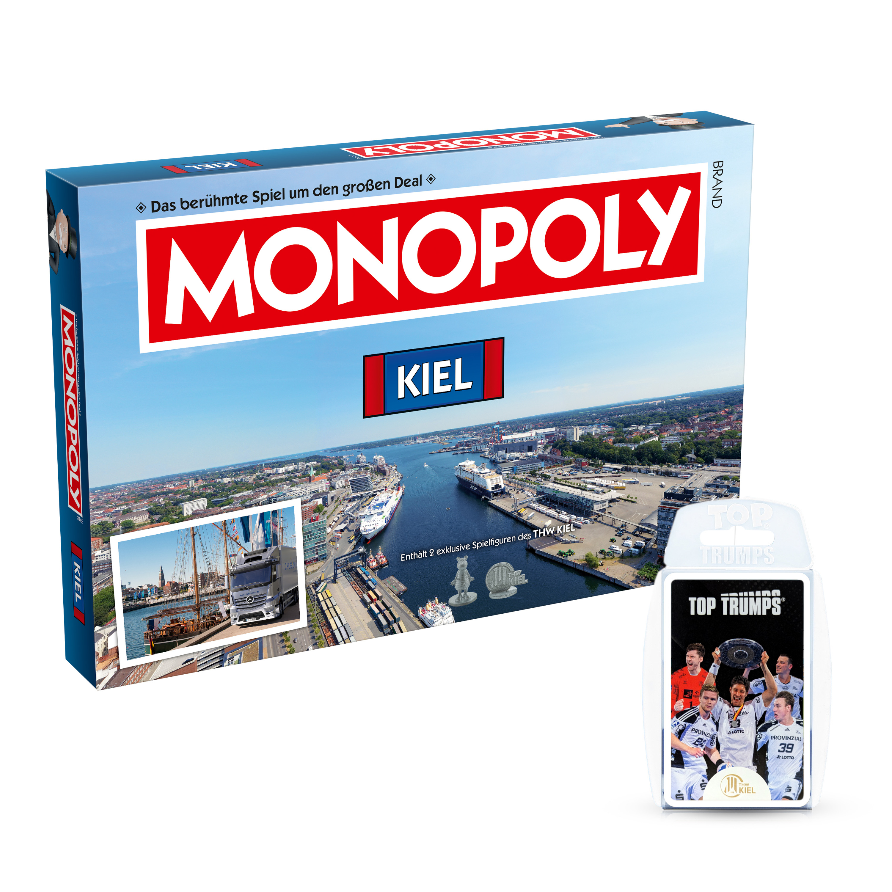 Monopoly Kiel inkl. Top Trumps THW Kiel