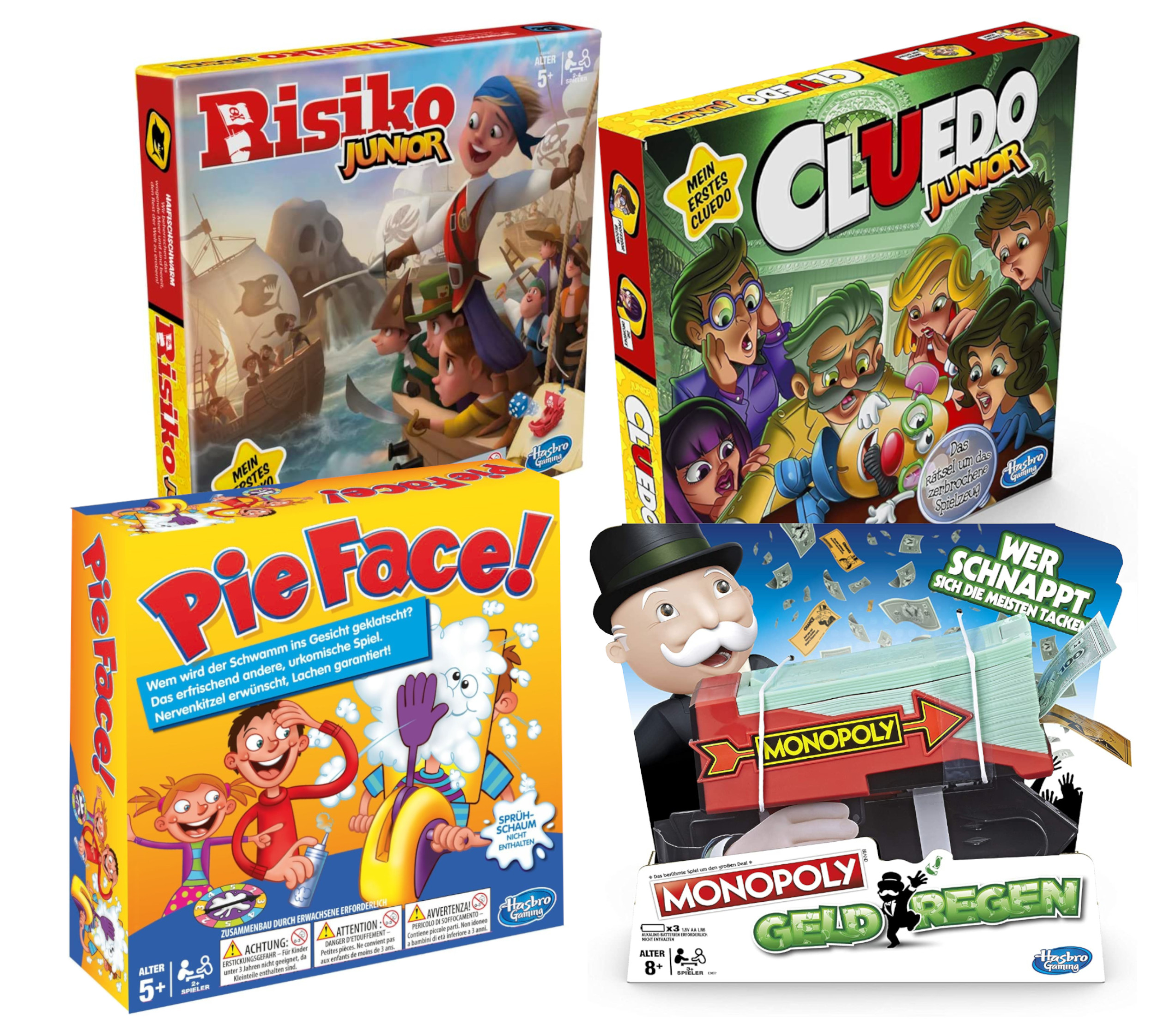Hasbro - Großes Kinderspiel Bundle (4 Spiele)