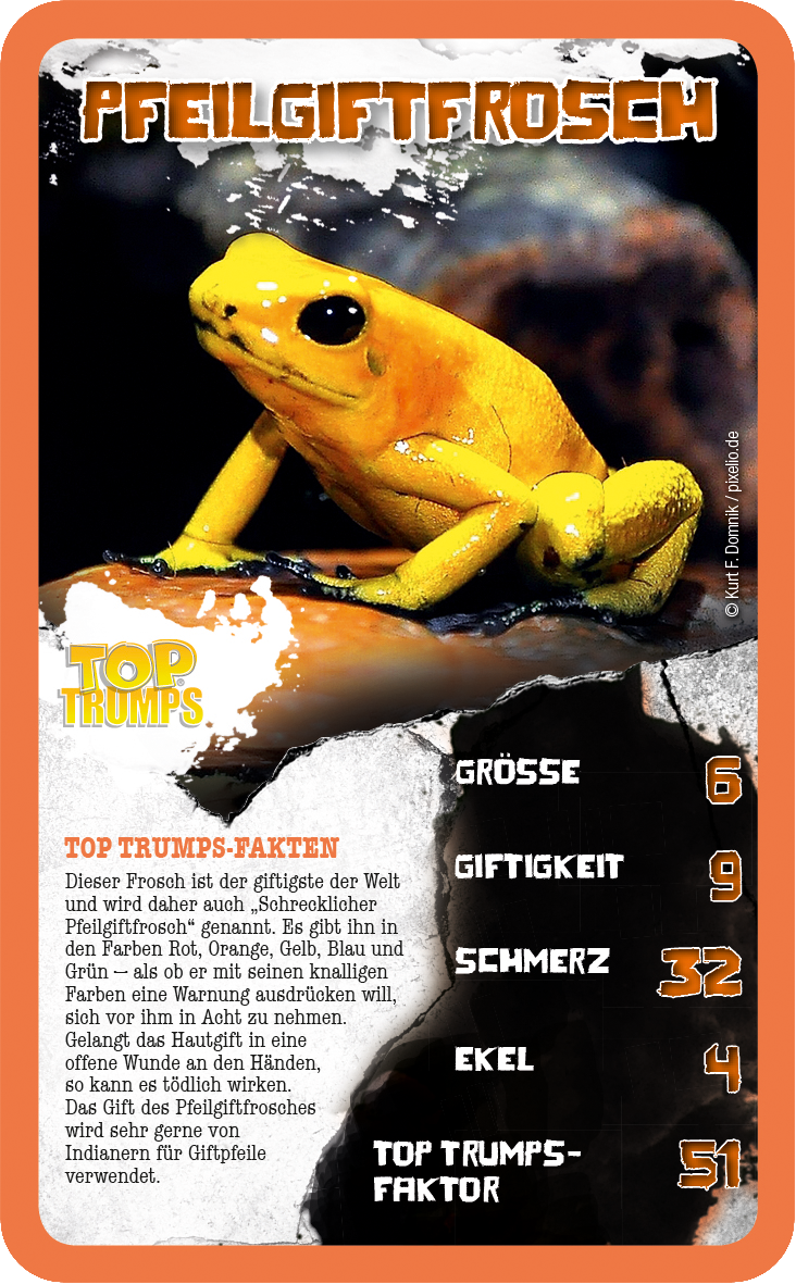 Top Trumps Die 30 giftigsten Tiere