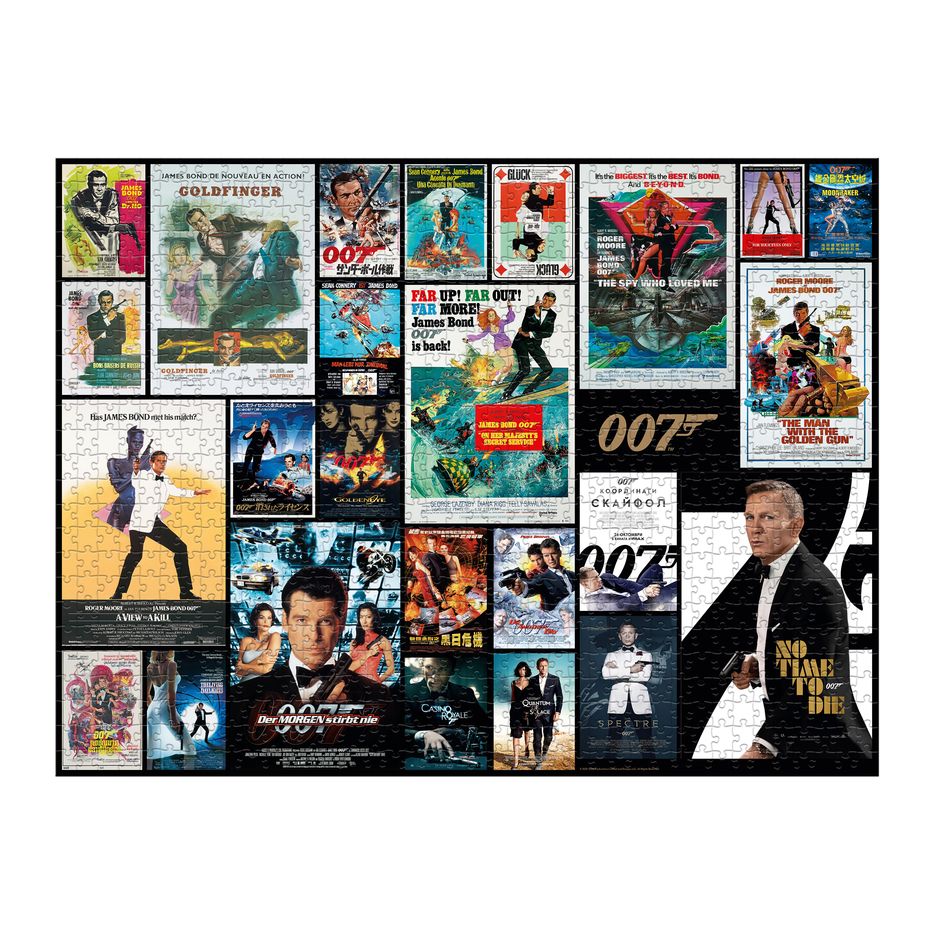 Puzzle - James Bond Movie Poster 1000 - All 25 Bonds - 1 Puzzle