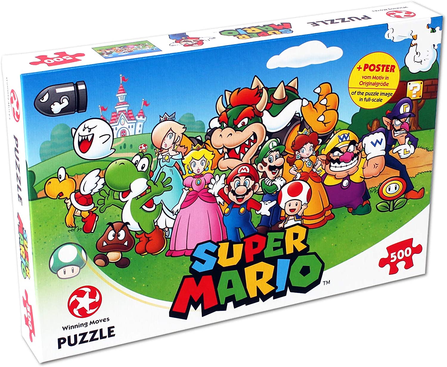 Puzzle Super Mario - Mario and Friends (500 Teile)