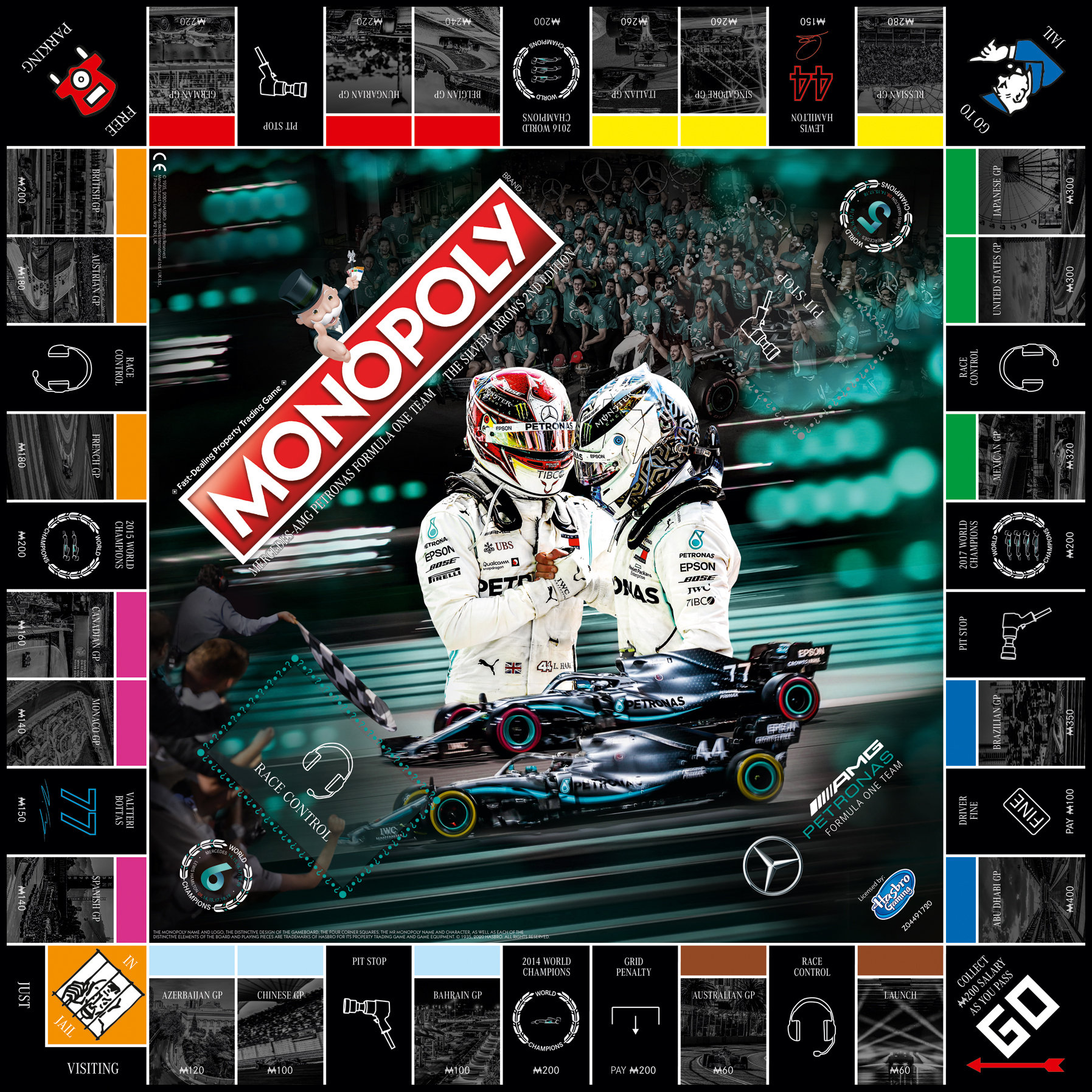 Mercedes Spielepaket: Monopoly + Coin + Spielkarten + Top Trumps + Puzzle