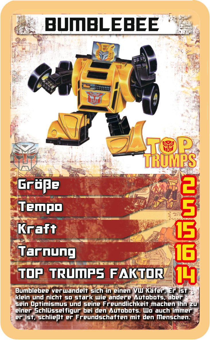 Top Trumps Transformers Retro